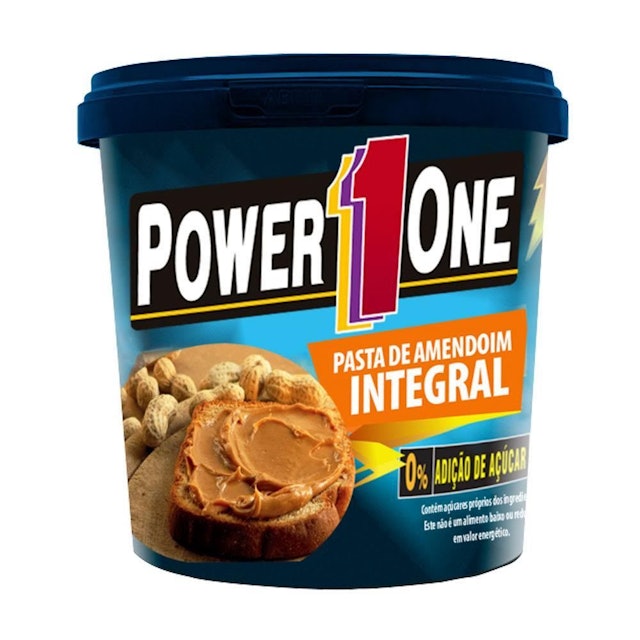 POWER ONE Pasta de Amendoim Integral 1kg 1