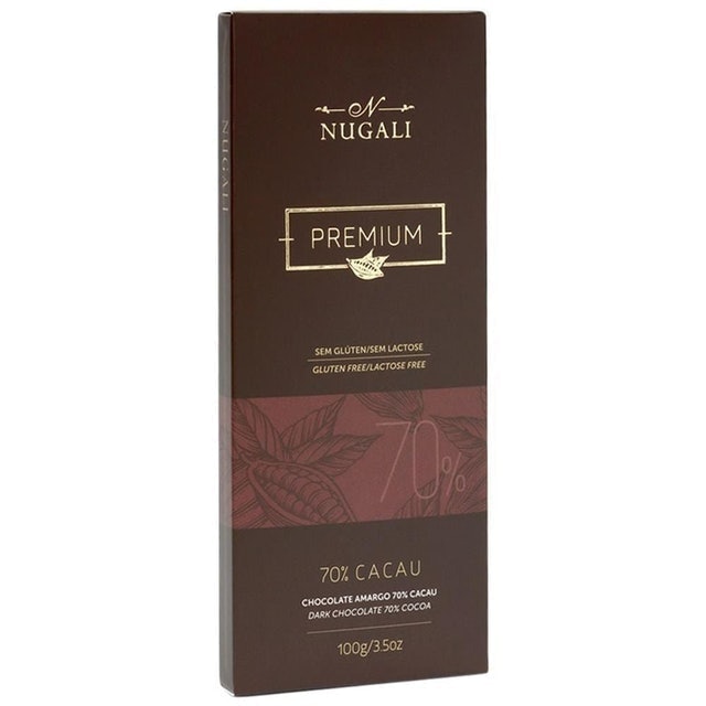 NUGALI Chocolate Amargo Premium 70% Cacau 100g 1
