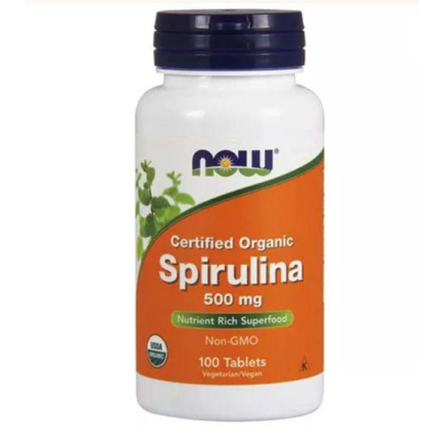 NOW FOODS Spirulina Natural 500mg 100 Tabletes 1