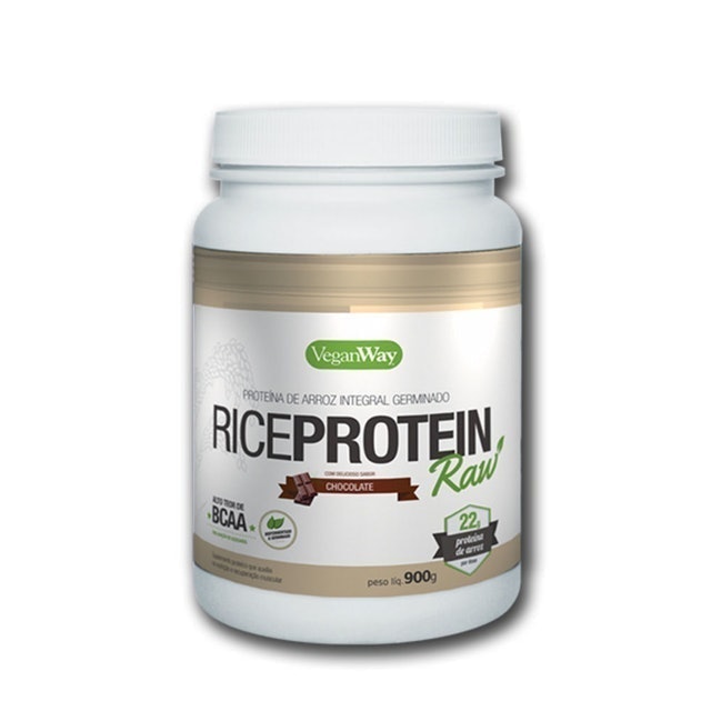 VeganWay Proteína de Arroz Rice Protein Raw Cacau 900g 1