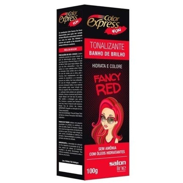 SALON LINE Kit Tonalizante Color Express Fun Fancy Red 100g 1