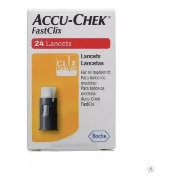 ROCHE Lancetas Accu-Chek Fastclix com 24 1