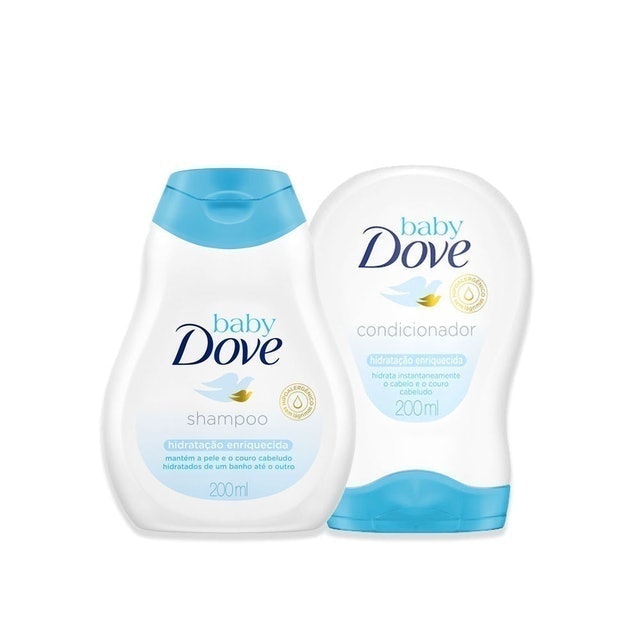 DOVE Shampoo e Condicionador Baby Dove Hidratação Enriquecida 1