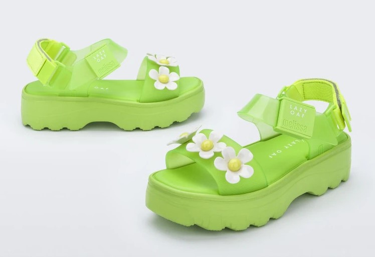 Papete Melissa + Rider II Plataforma Rosa/Vidro