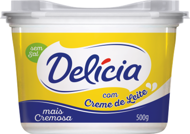 DELÍCIA Margarina Delícia Cremosa Sem Sal (500 g) 1