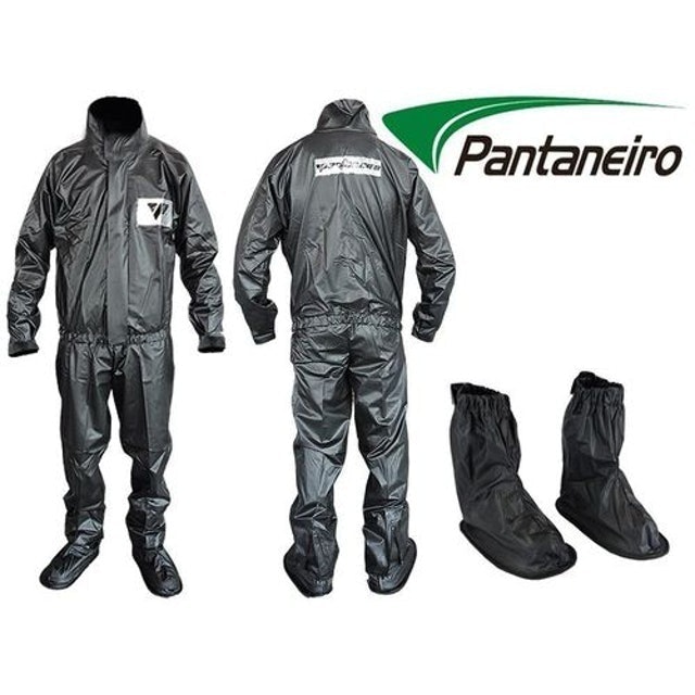 PANTANEIRO E PIRACAPAS  Capa de Chuva para Motociclista Tornado e Polaina com Solado 1