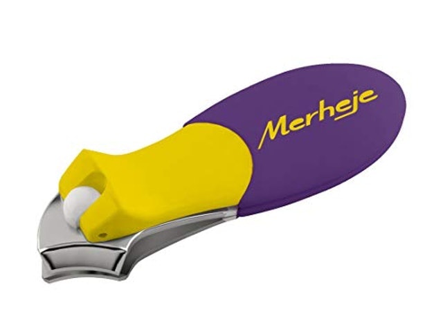MERHEJE  Cortador de Unhas Lateral Merheje Touch Amarelo/Violeta 1