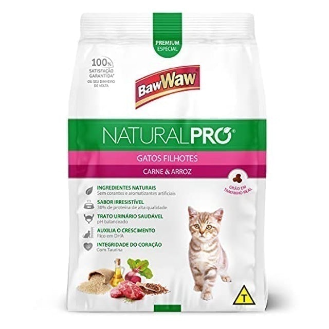 BAW WAW Ração para Gatos Filhotes Baw Waw Natural Pro 1