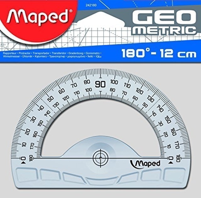 MAPED Transferidor 180º Geometric 1