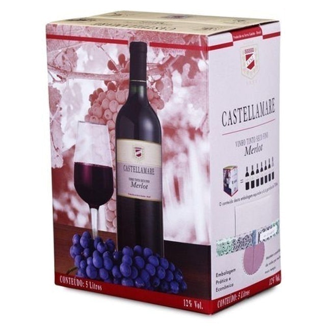 CASTELLAMARE Vinho Tinto Seco Merlot Bag-In-Box 1