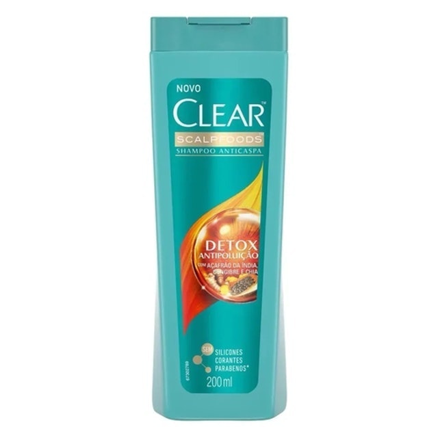 CLEAR Shampoo Anticaspa Detox Antipoluição 1