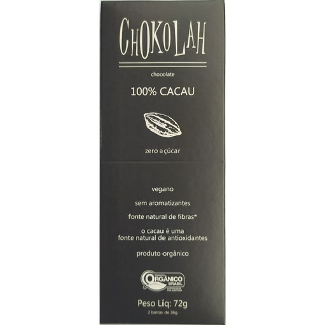 CHOKOLAH Chocolate 100% Cacau 1