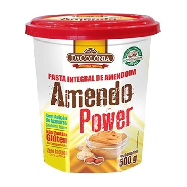 DA COLÔNIA Pasta de Amendoim Integral Amendo Power 1
