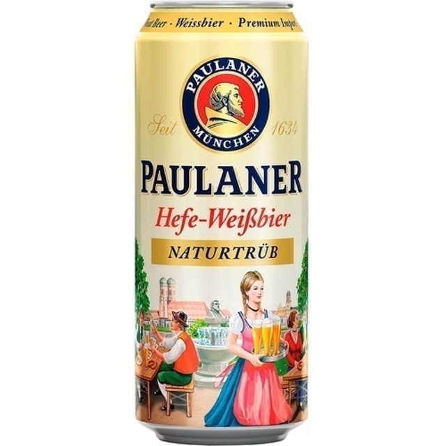 PAULANER Cerveja Paulaner Hefe-Weissbier Naturtrüb (500 ml) 1